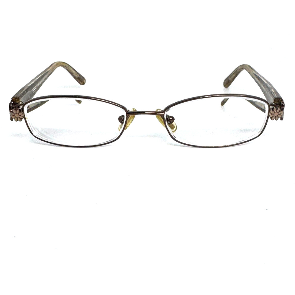 Coach JEAN 1006 TAN 48-16-130 Brown Metal Full Rim Eyeglasses Frame H15973